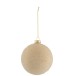 Boule de Noël en verre beige 10x10x11 cm