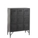 Armoire casier 9 portes en métal noir 86x41x113.5 cm Armoire casier 9 portes en métal noir 86x41x113.5 cm