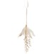 Suspension en plumes crème 18x8x2 cm