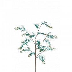 Branche de sapin enneigé en plastique azur 38x25x78 cm