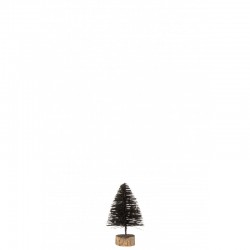 Sapin de Noël décoratif en plastique 10x10x15 cm