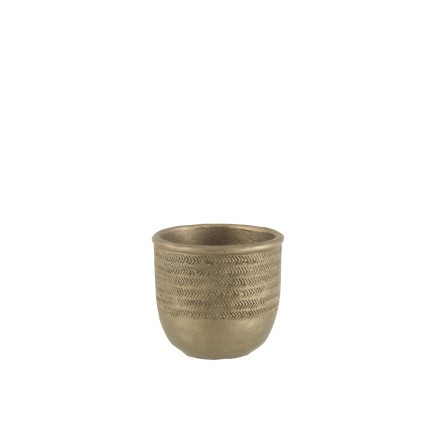Vaso di fiori in cemento verde 12x12x11 cm