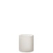 Photophore cylindrique en verre blanc 10x10x10 cm