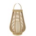 Lanterne Led en plastique beige 31x31x56 cm
