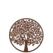 Décoration de jardin en forme d'arbre en métal marron 99x99x2 cm