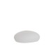 Lampe LED exterieur en forme de cailloux en plastique blanc 40x32x18 cm