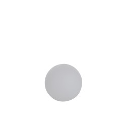 Lampe LED exterieur boule ronde en plastique blanc 39x39x38 cm