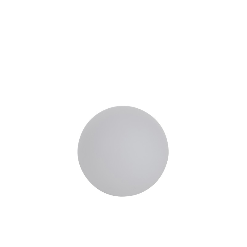 Lampe LED exterieur boule ronde en plastique blanc 50x50x49 cm