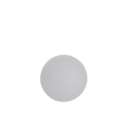 Lámpara LED exterior bola redonda de plástico blanco 50x50x49 cm.