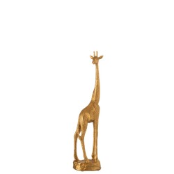 Girafe Resine Or H 45 cm
