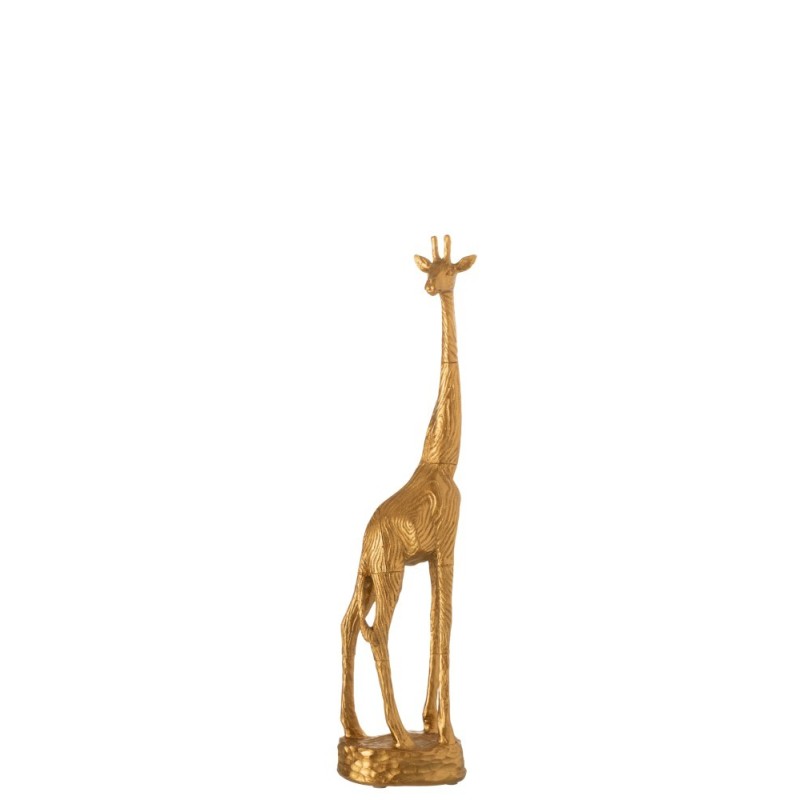Girafe Resine Or H 45 cm