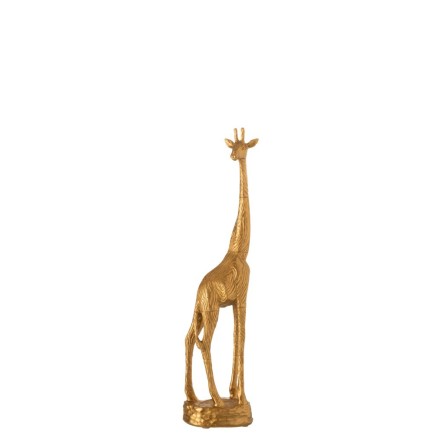 Girafe Resine Or H 45 cm