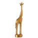 Girafe en résine dorée