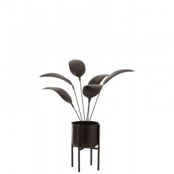 Plante décorative en métal marron 60x60x103 cm