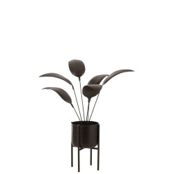 Planta decorativa de metal marrón de 60x60x103 cm