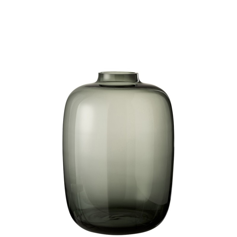 Vaso de vidro cinzento 30x30x45 cm