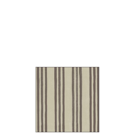 Lote de 20 servilletas con líneas en papel beige y marrón 12.5x12.5