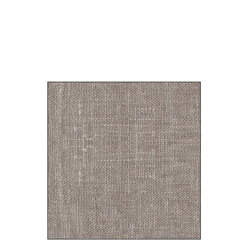 Lote de 20 servilletas de papel marrón con efecto lino de 16x16