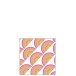 Lot de 20 serviettes avec fruits en papier blanc et rose 12.5x12.5 Lot de 20 serviettes avec fruits en papier blanc et rose 12.5x12.5