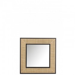 Miroir carré en Verre Noir 80,5x3,5x80,5cm