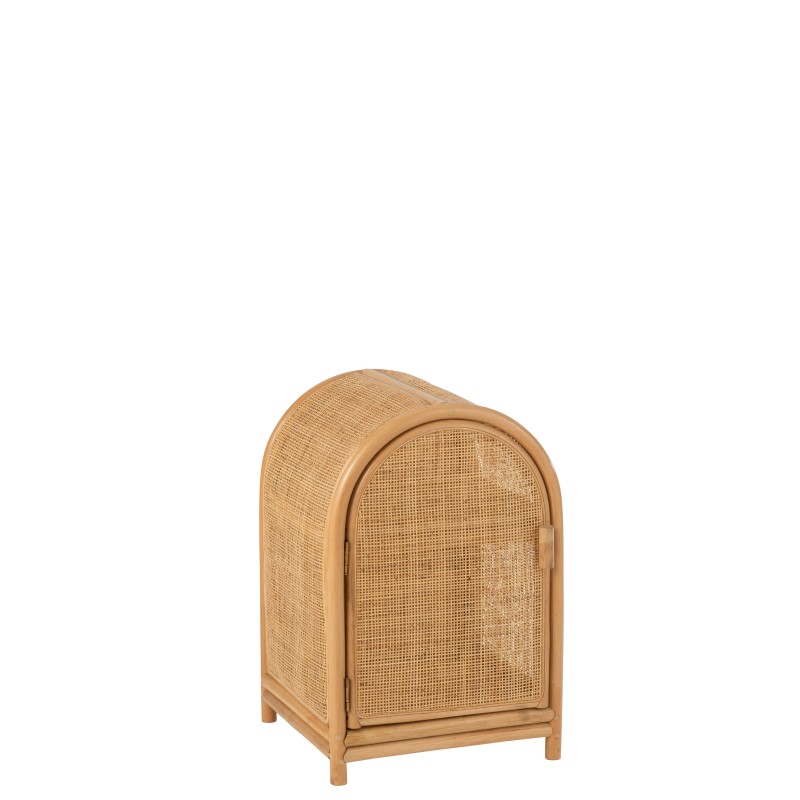 Armario de ratán de madera natural 38x35x60 cm