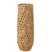 Vase décoratif en bois de jacinthe naturel 20x20x65.5 cm Vase décoratif en bois de jacinthe naturel 20x20x65.5 cm