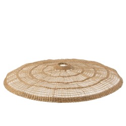 Abat-jour plat en bois Naturel 100x100x15,5cm