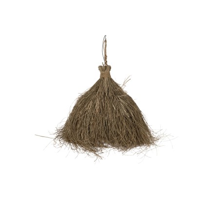 Lámpara colgante de hierbas naturales beige 55*66 cm.