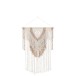 DECORATION MURALE MACRAME GRAND COTON BLANC/MARRON DECORATION MURALE MACRAME GRAND COTON BLANC/MARRON