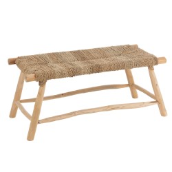 Banc en bois naturel 100.5x43.5x45 cm