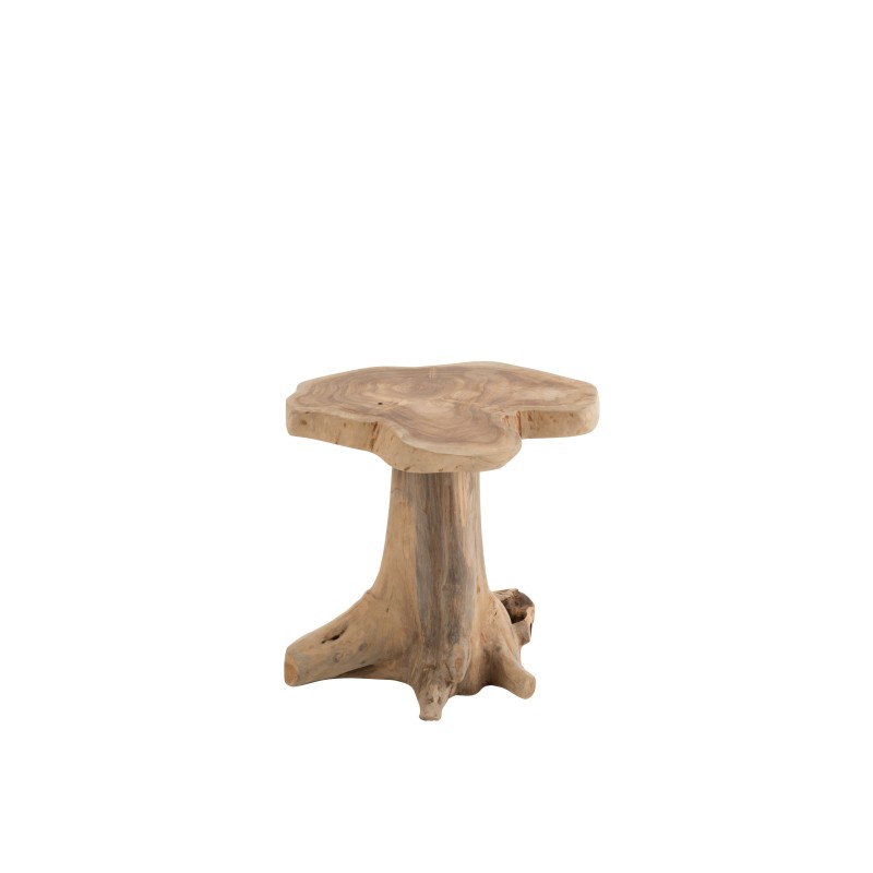 Table d’appoint en bois naturel 40x38x41 cm