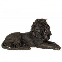 Lion en résine Bronze 78.5x35.5x40 cm
