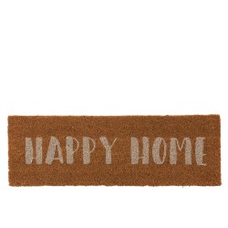 Paillasson long message HAPPY HOME en COCO NATUREL