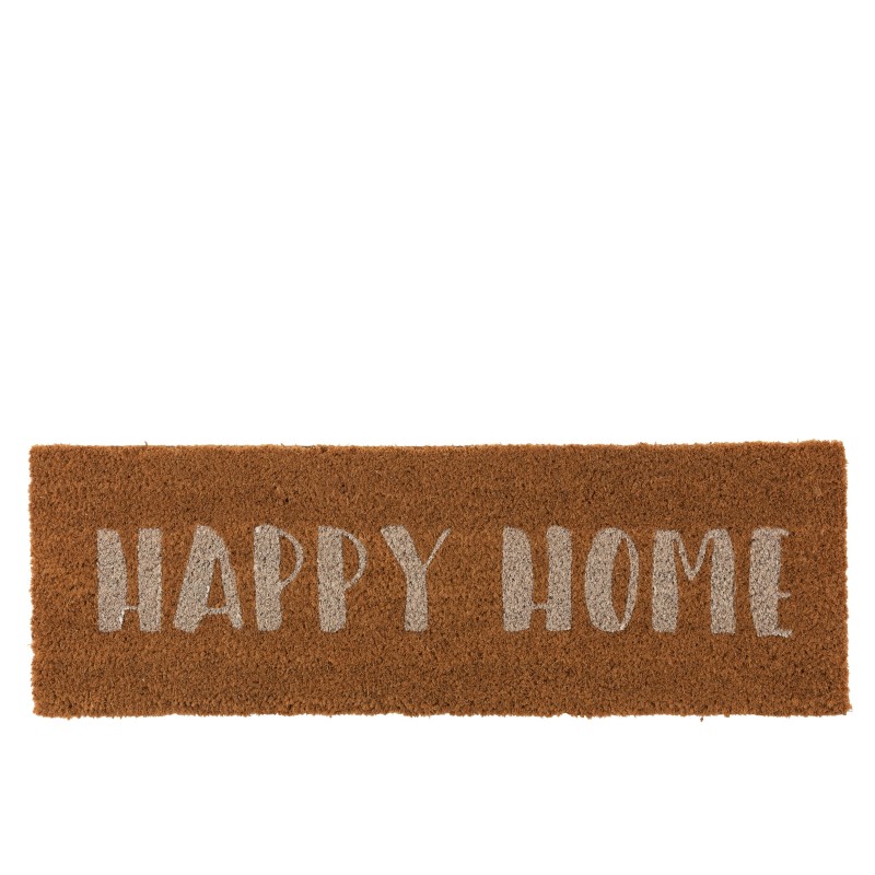 Paillasson long message HAPPY HOME en COCO NATUREL