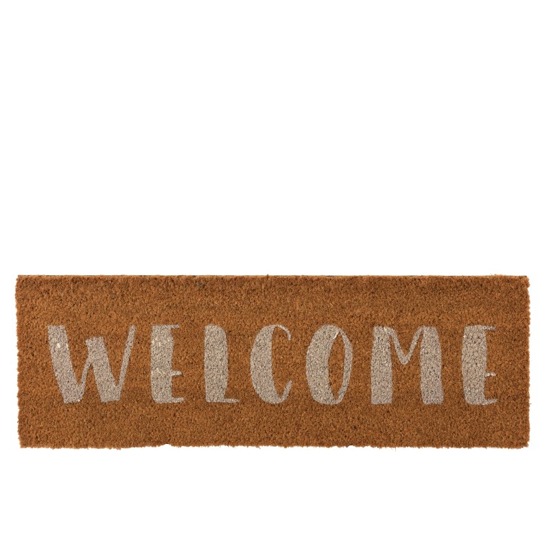 Paillasson long welcome long inscription blanc