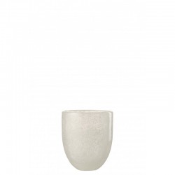 vaso de agua de vidrio blanco 8.5x8.5x9.5 cm