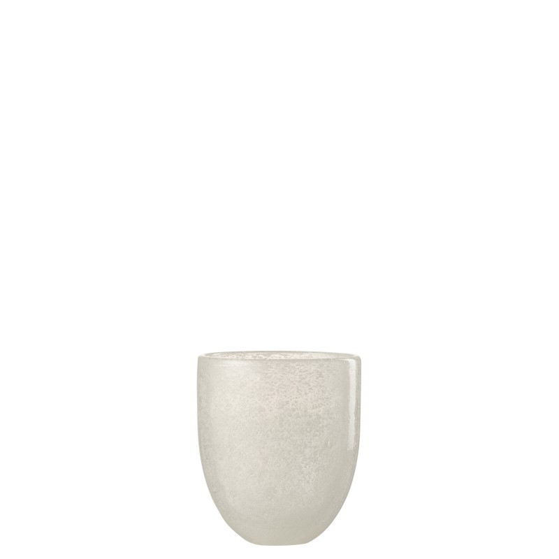 vaso de agua de vidrio blanco 8.5x8.5x9.5 cm