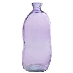 Vase dame jeanne en verre mauve 33x33x73 cm