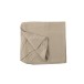 Housse pour pouf monaco en lin beige 105x105x49cm