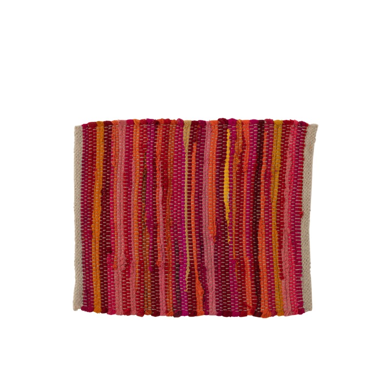 Set de table carré en polyester multicouleur 45x35cm