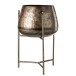 SUPPORT CACHE-POT + PIED METAL MARRON ROUILLE LARGE SUPPORT CACHE-POT + PIED METAL MARRON ROUILLE LARGE