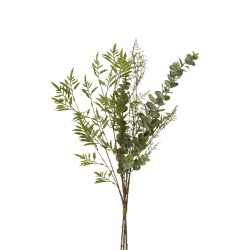 Bouquet de branches en plastique vert 10x10x60 cm