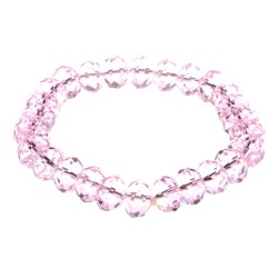 BRACEL. ELAST.6X8MM CRYST ROSE CL