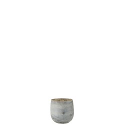 PHOTOPHORE LEA VERRE GRIS