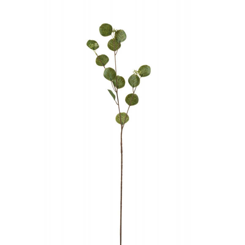 Plante artificielle branche de lunaire en plastique vert 69 cm