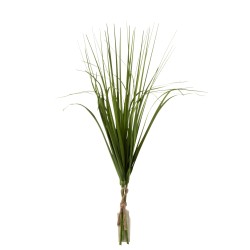 Plante artificielle bouquet d'herbes en plastique vert 47cm