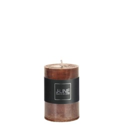 Bougie cylindrique en Paraffine marron 5x5x7.5 cm