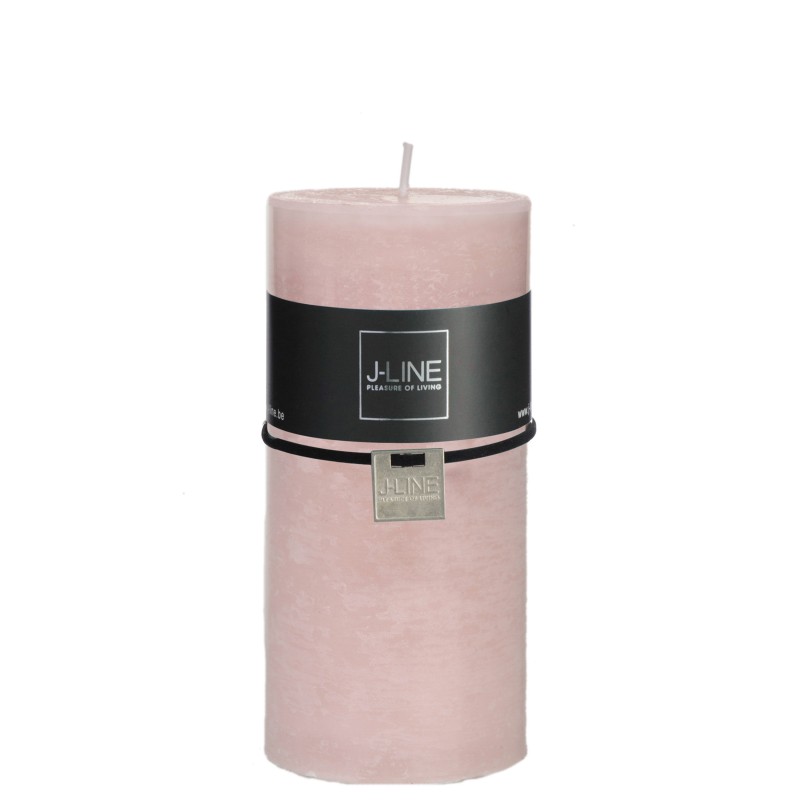 Bougie cylindrique 72H en Paraffine rose 7x7x15 cm Bougie cylindrique 72H en Paraffine rose 7x7x15 cm
