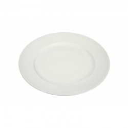 Assiette ronde en porcelaine blanche D20cm