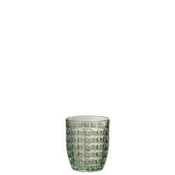 Verre type cristal en relief 10x9x9 cm